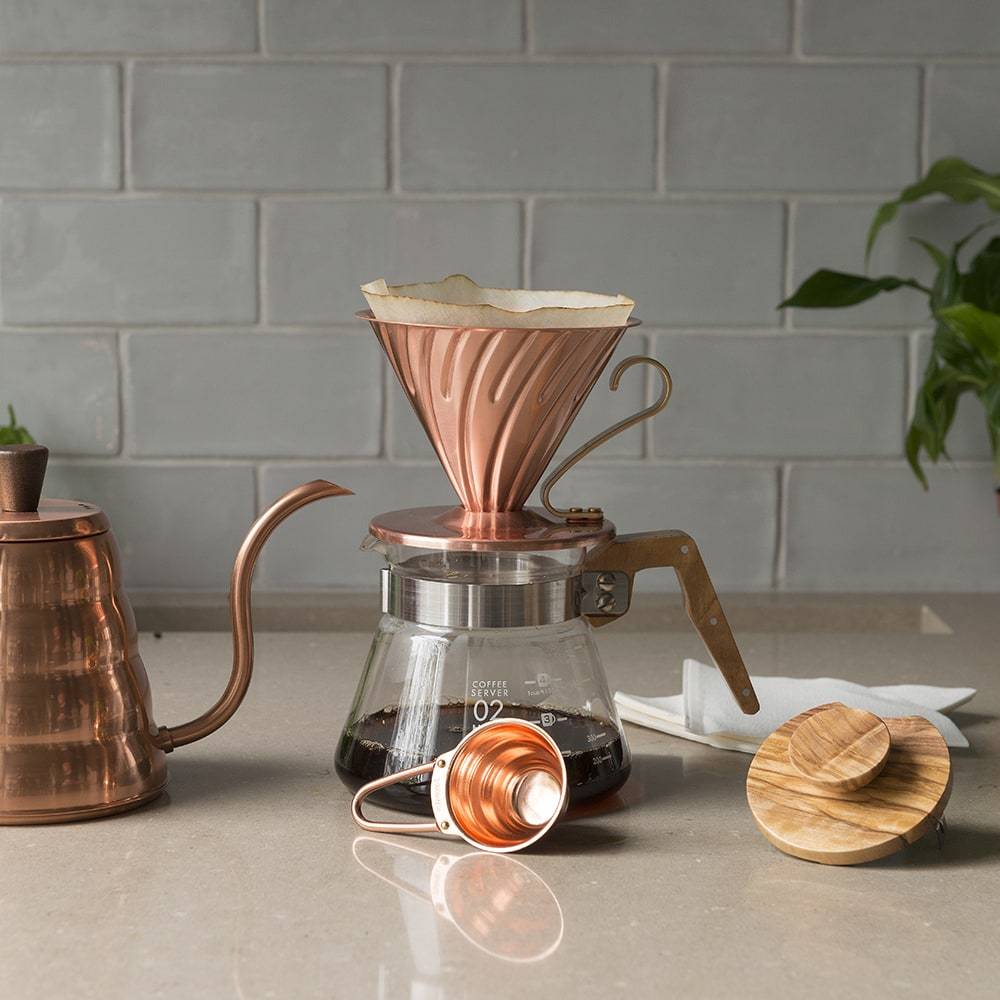 Hario V60 Copper Coffee Dripper Size 02 - Balance Coffee