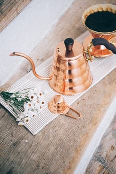 Hario V60 Buono Copper Drip Kettle - 600ml - Balance Coffee