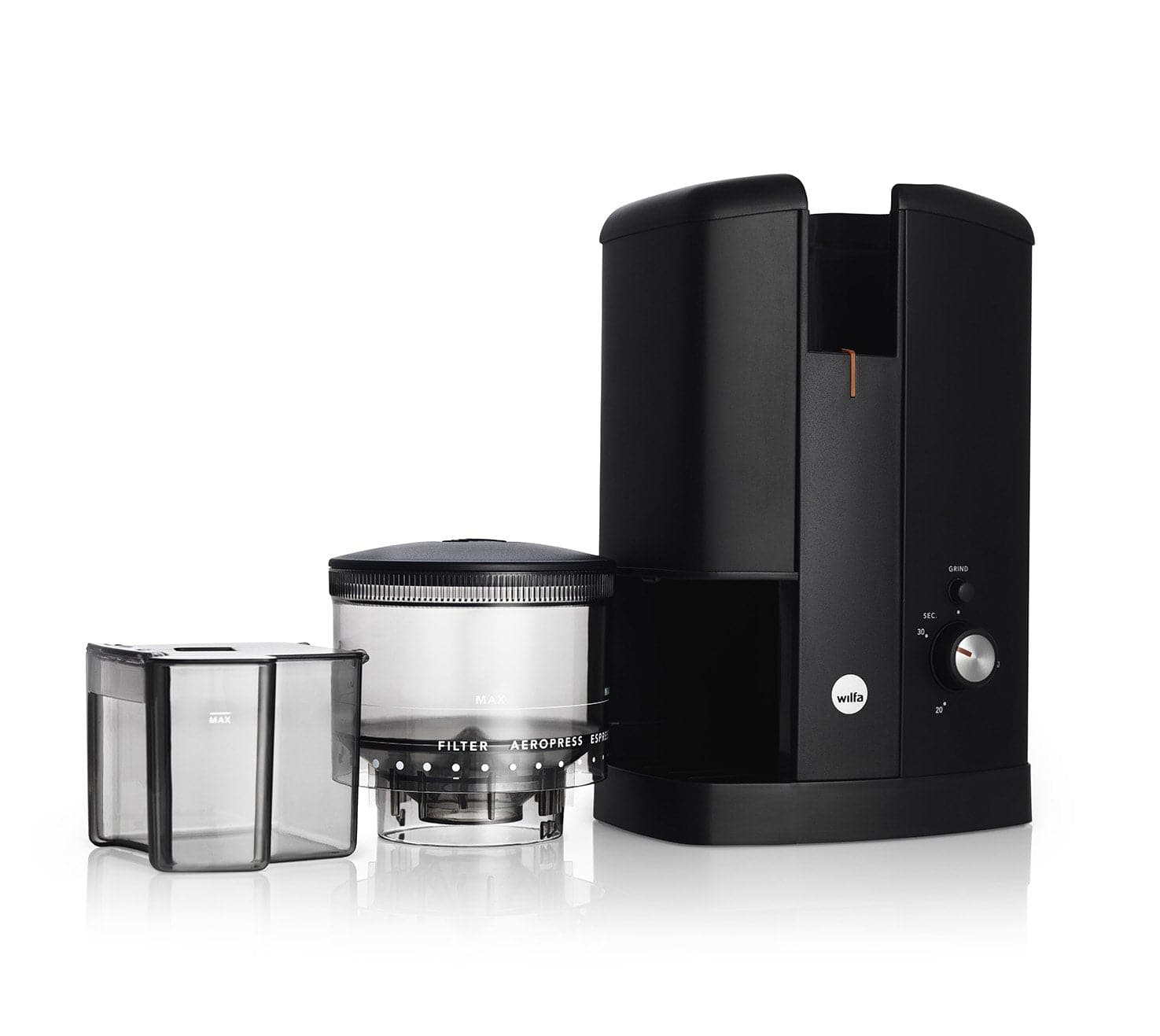 Wilfa Svart Aroma Precision Coffee Grinder (Black) - Balance Coffee