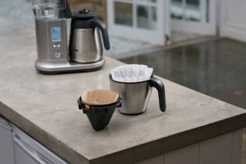 Images of coffee machine with filter